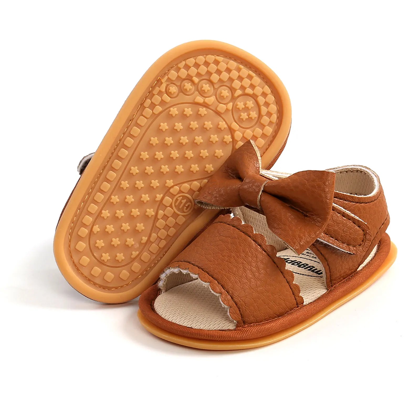 2021-02-23 Lioraitiin 0-18M Newborn Infant Baby Girl Summer Sandals Soft Sole Outdoor First Walker