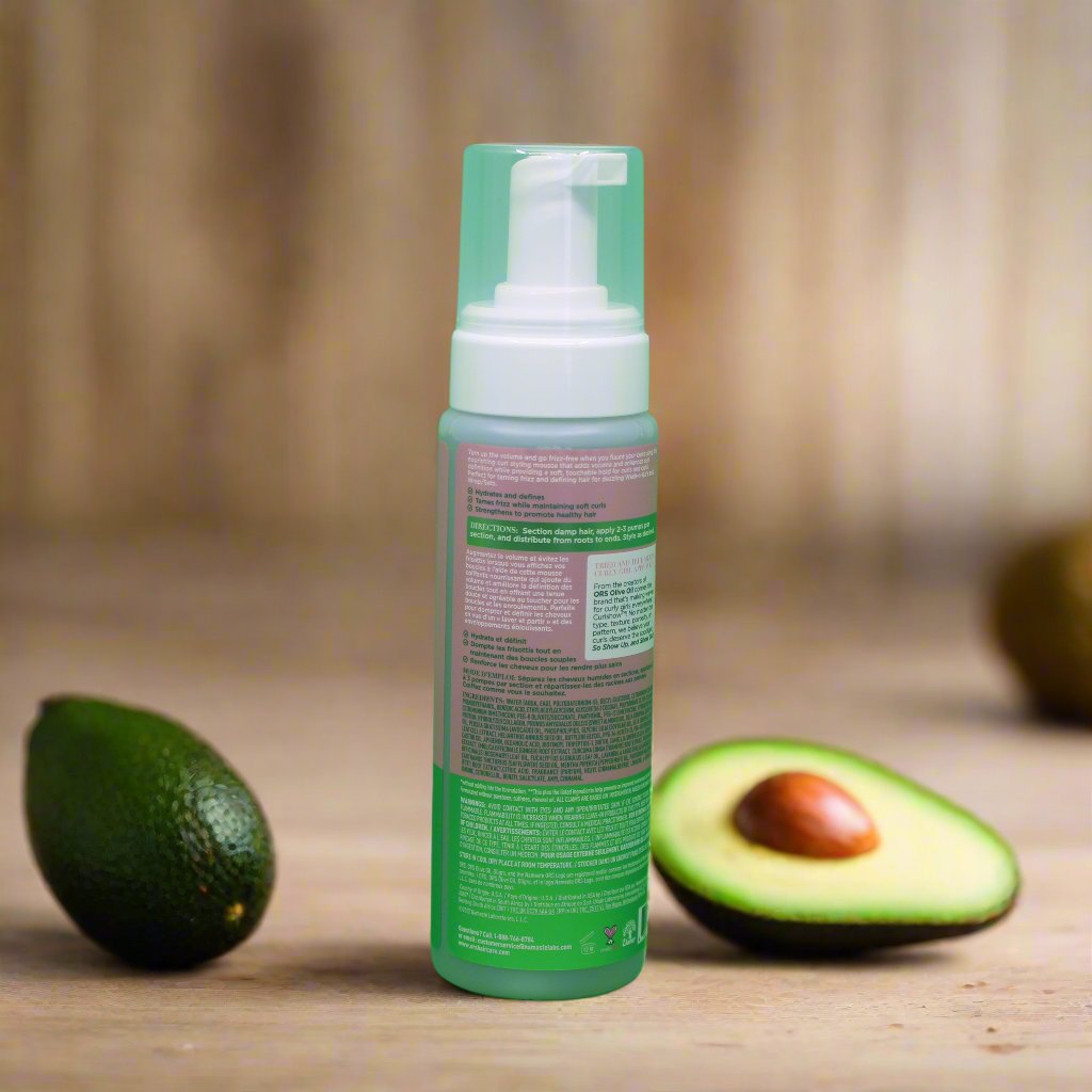 Curlshow Curl Style Mousse Collagen Avocado Oil 207Ml 7 Fl O - Premium Beauty Product