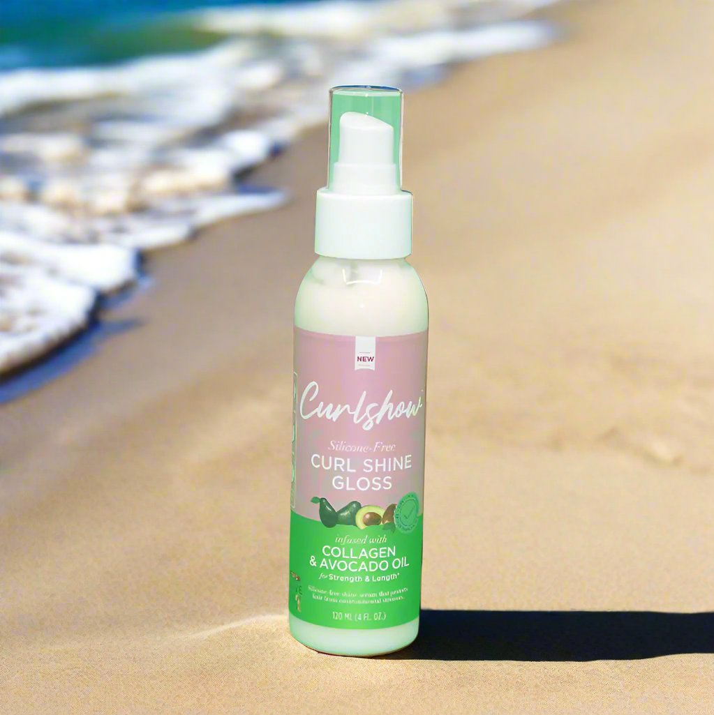 Curlshow Curl Shine Gloss (Collagen & Avocado Oil) 120ml/4 f - Premium Beauty Product