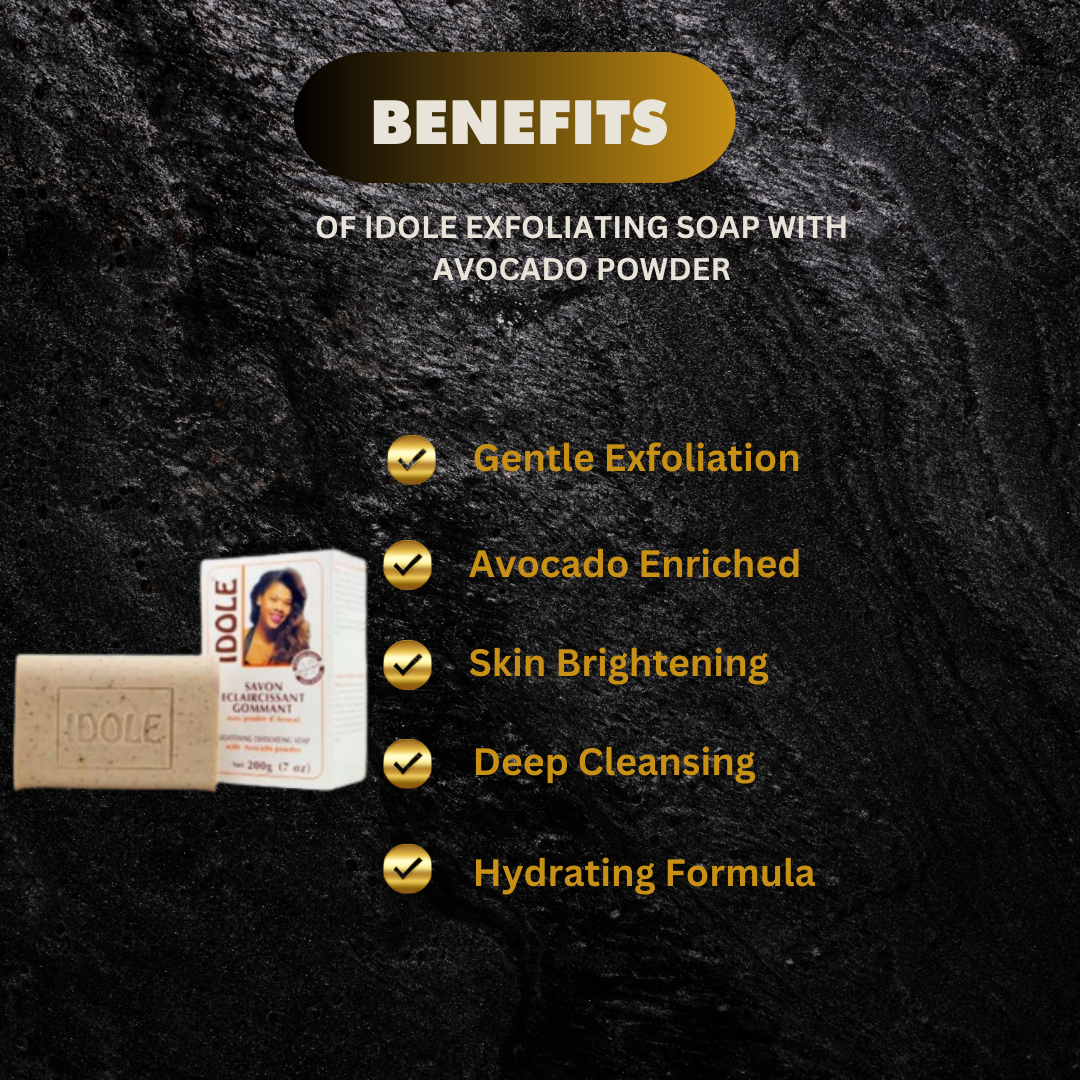 Idole Exfoliating Soap With Avocado Powder 4 4 Oz Small - Premium Beauty Product