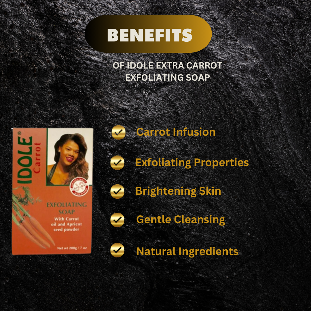 Idole Extra Carrot Exfoliating Soap 7 Oz 200G - Premium Beauty Product
