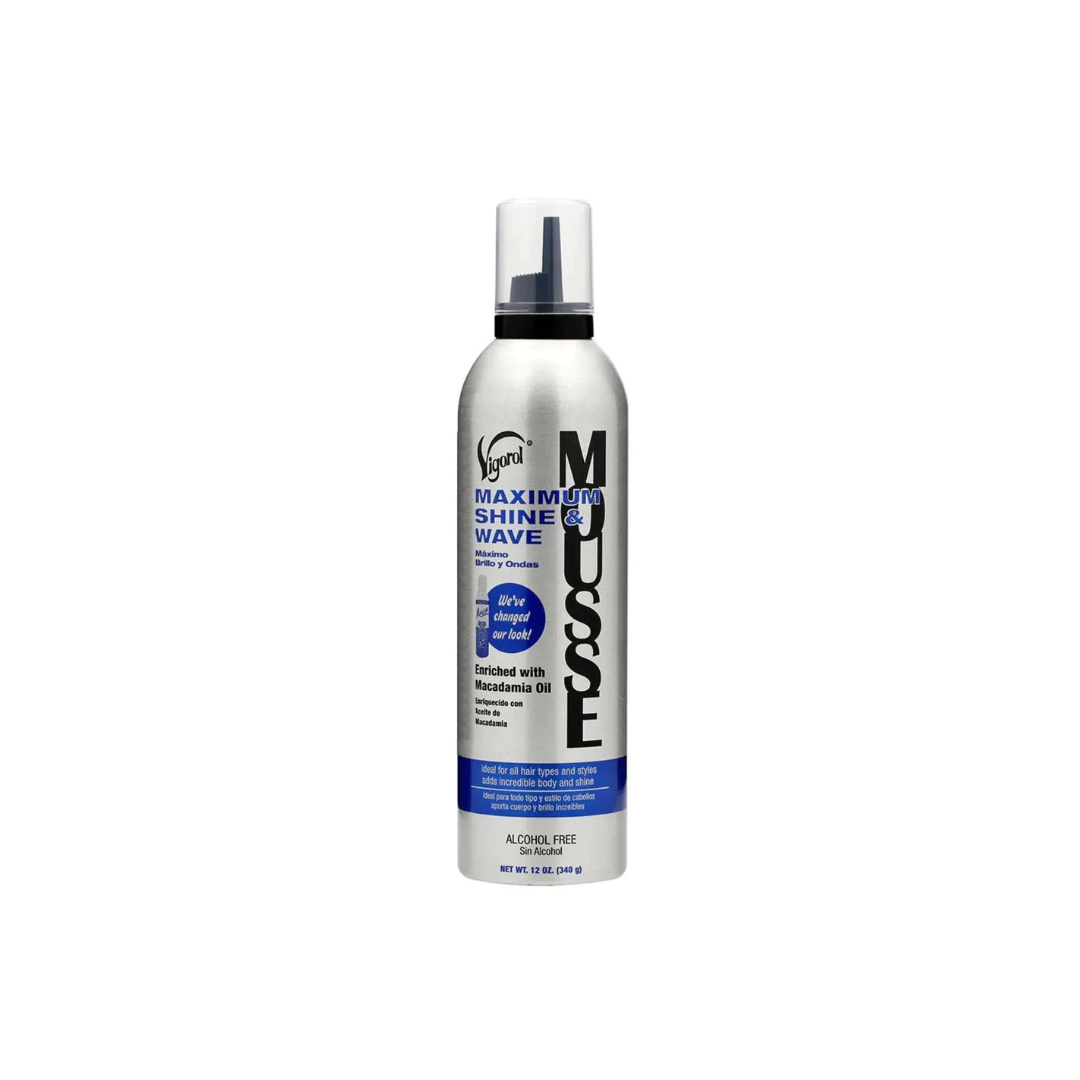 Vigorol Mousse Maximum Shine & Wave 12 oz - Premium Beauty Product