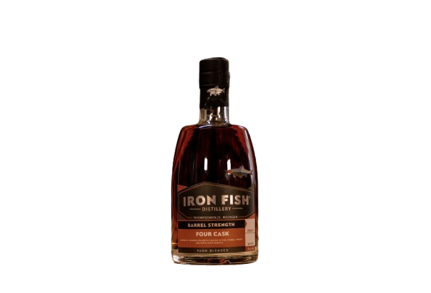 Iron Fish Distillery Barrel Strength Four Cask Bourbon Whiskey, Michigan, USA (750ml)