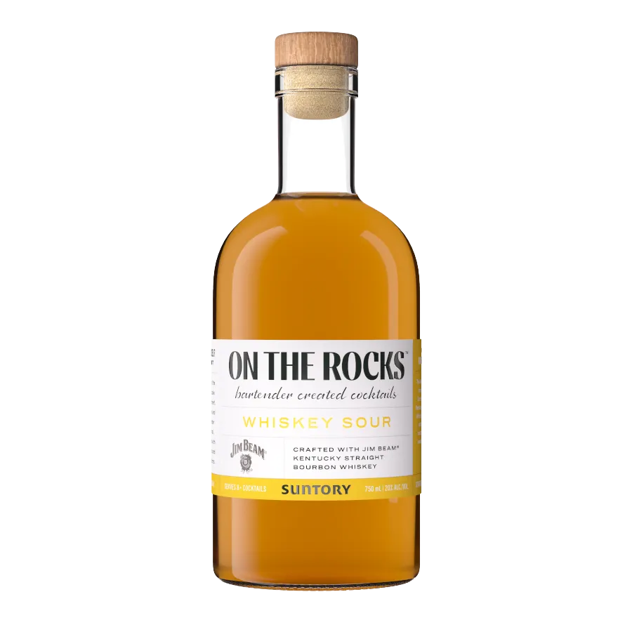 On The Rocks Premium Cocktails Whiskey Sour, Texas, USA (375ml)