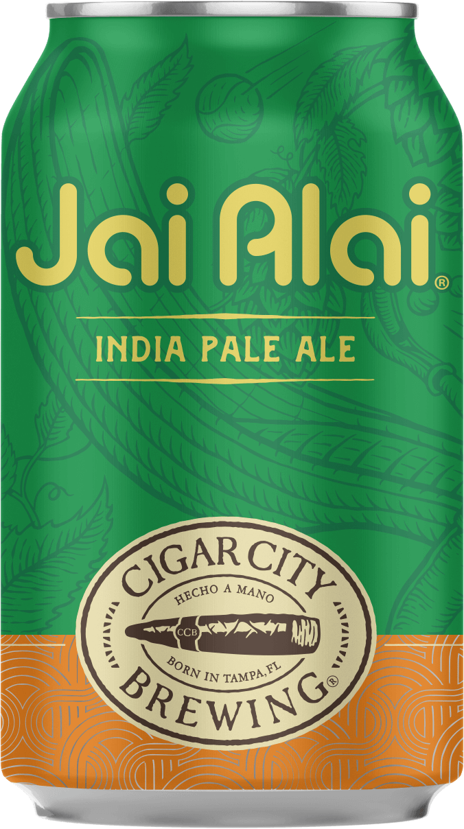 (24pk cans)-Cigar City Brewing Jai Alai India Pale Ale Beer, Florida, USA (12oz)