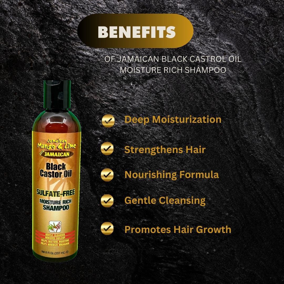 Jamaican Black Castrol Oil Moisture Rich Shampoo 237Ml - Premium Beauty Product