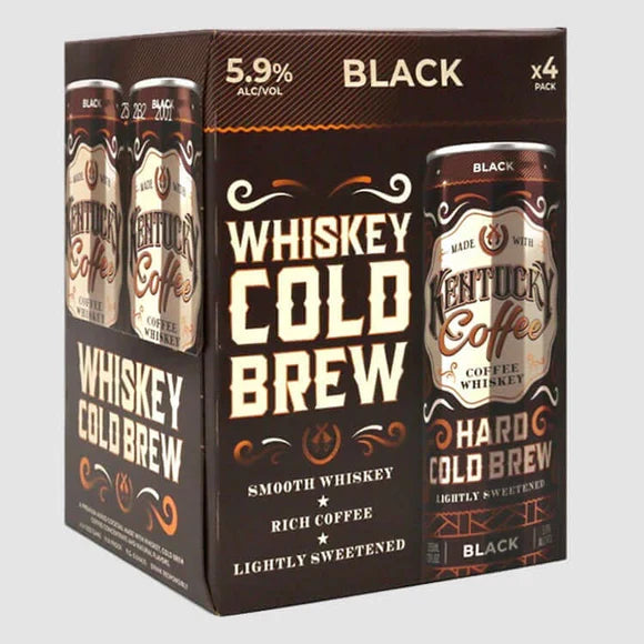 (4pk) Kentucky Coffee Black Hard Cold Brew, USA (12oz cans)