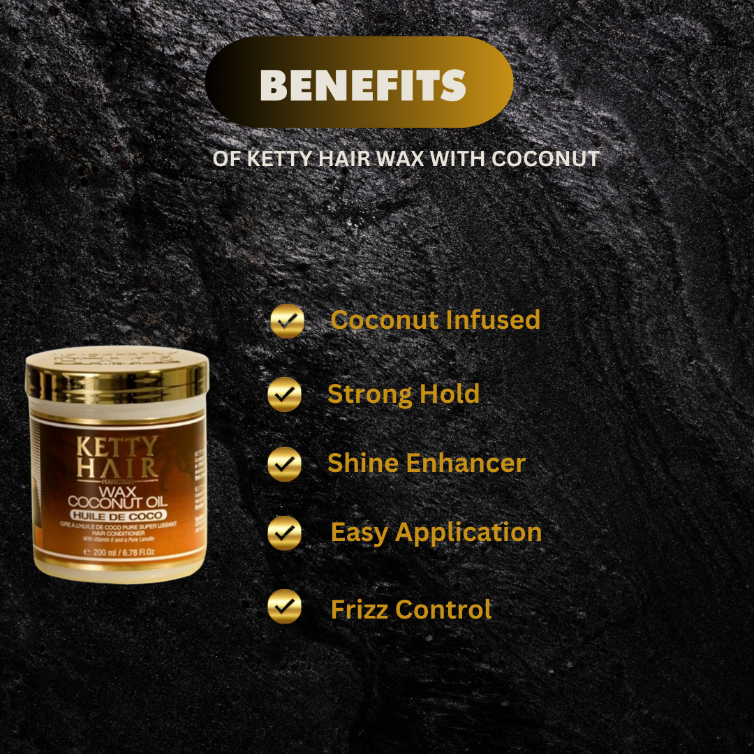 Ketty Hair Wax With Coconut Oil 6 78 Oz - Premium Beauty Product