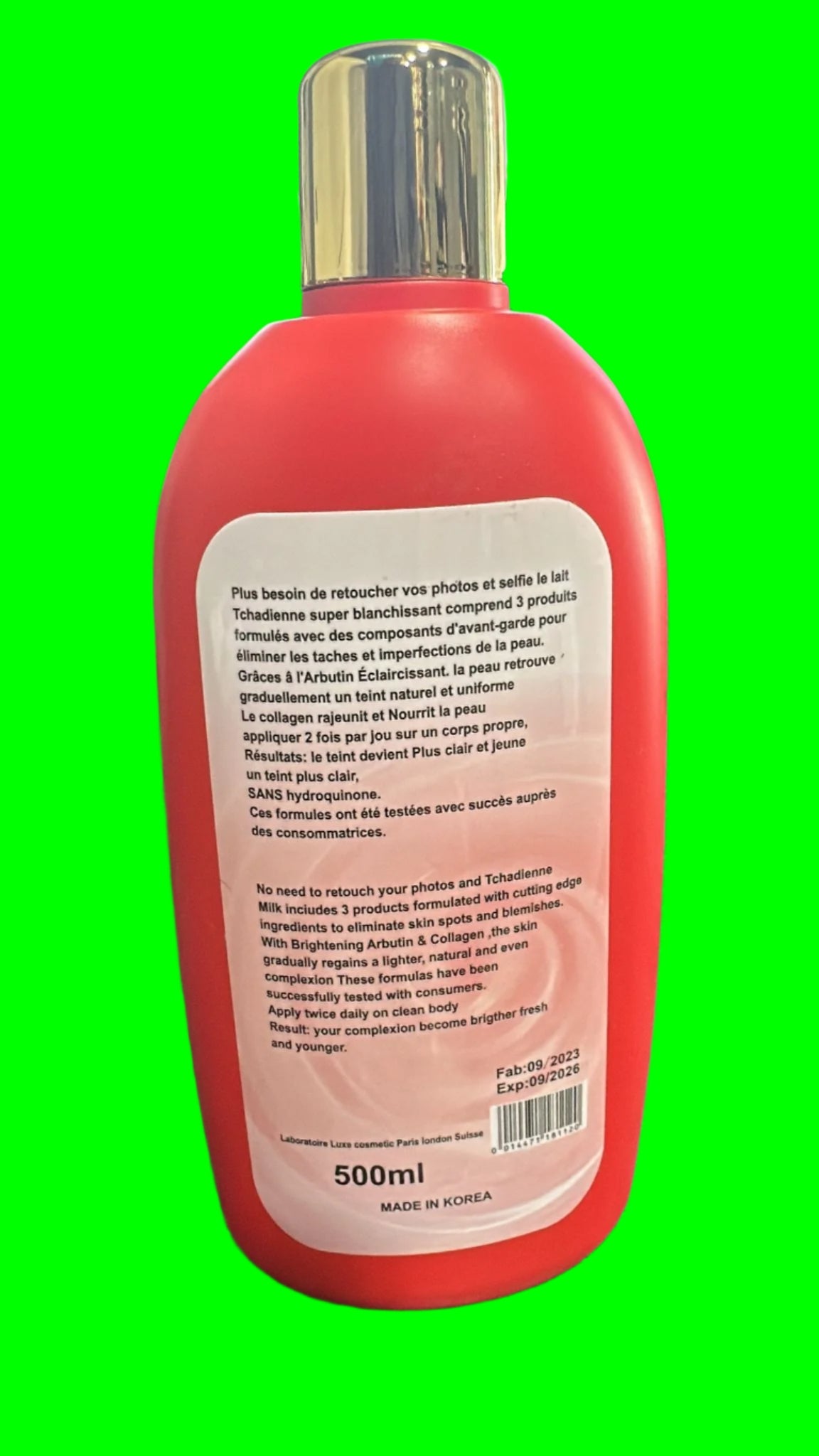 La Tchadienne Whitening Lotion Super White Face And Body 500 - Premium Beauty Product