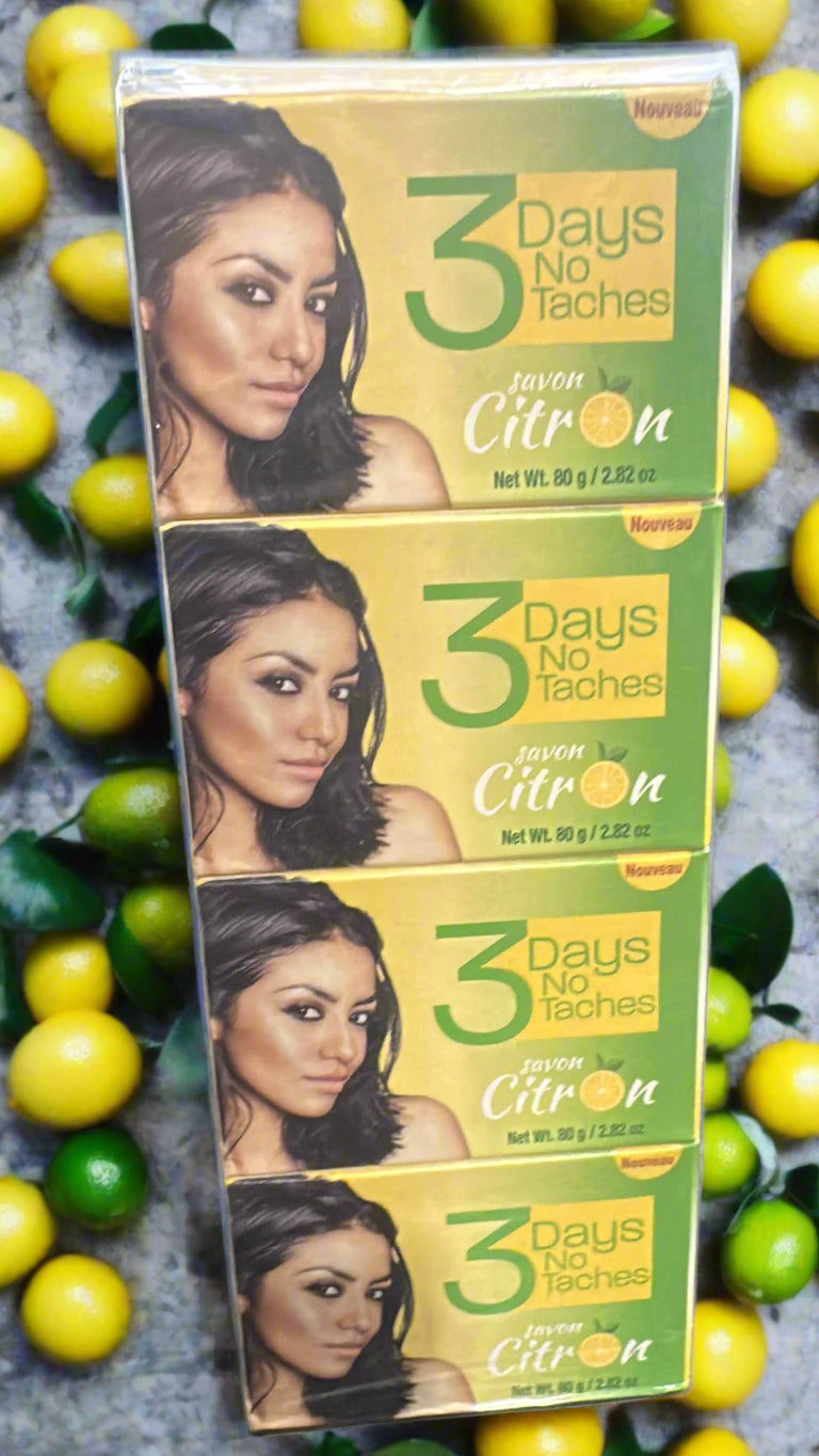 3 Days No Taches Lemon Soap (Pack of 3) 80 Grm - Premium Beauty Product