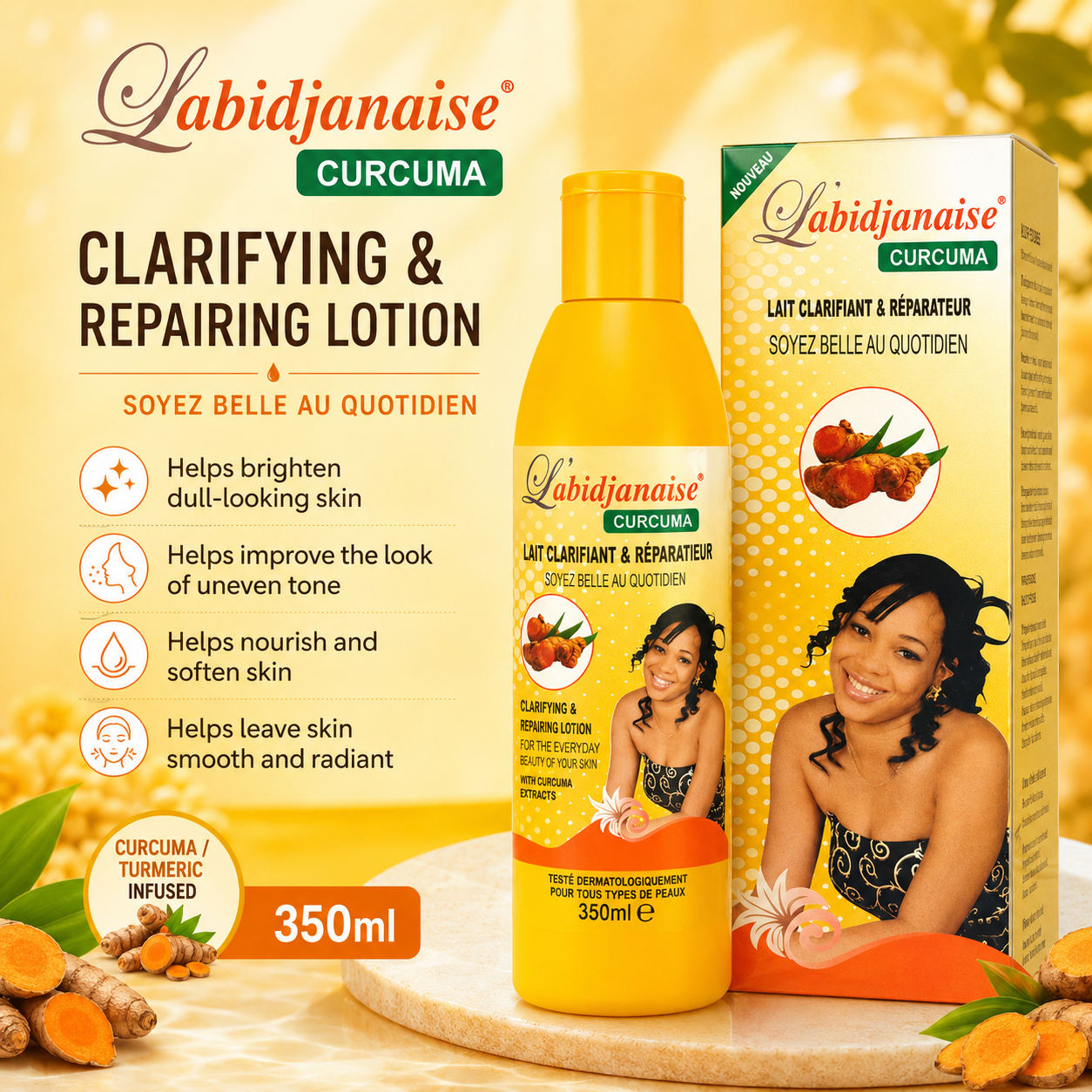 Labidjanaise Curcuma Clarifying & Repairing Lotion 350 ml - Premium Beauty Product
