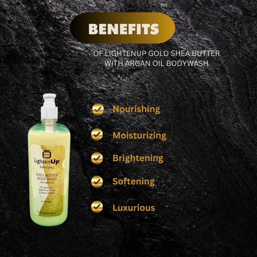 Omic Lightenup Shea With Argan Oil Bodywash 1L - Premium Beauty Product