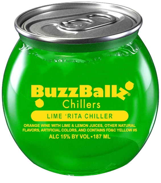 (48pk) Buzz Ballz Lime Rita Chiller, Texas, USA (187ml)