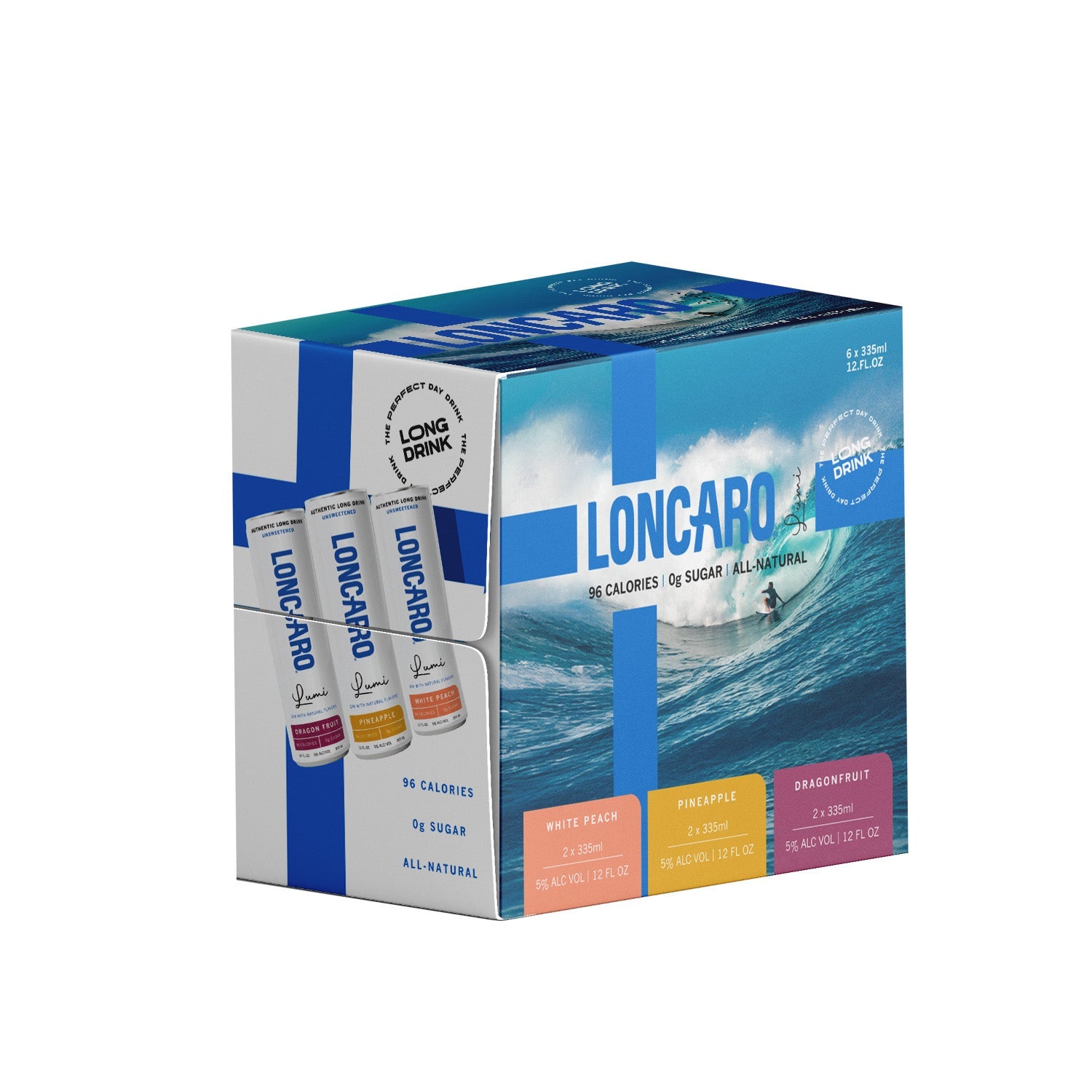 Loncaro Lumi Finnish Long Drink Variety Pack, Finland (6pk 12oz Cans)