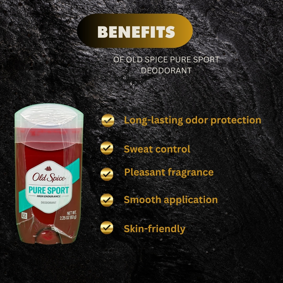 Old Spice Pure Sport Deodorant 63G - Premium Beauty Product