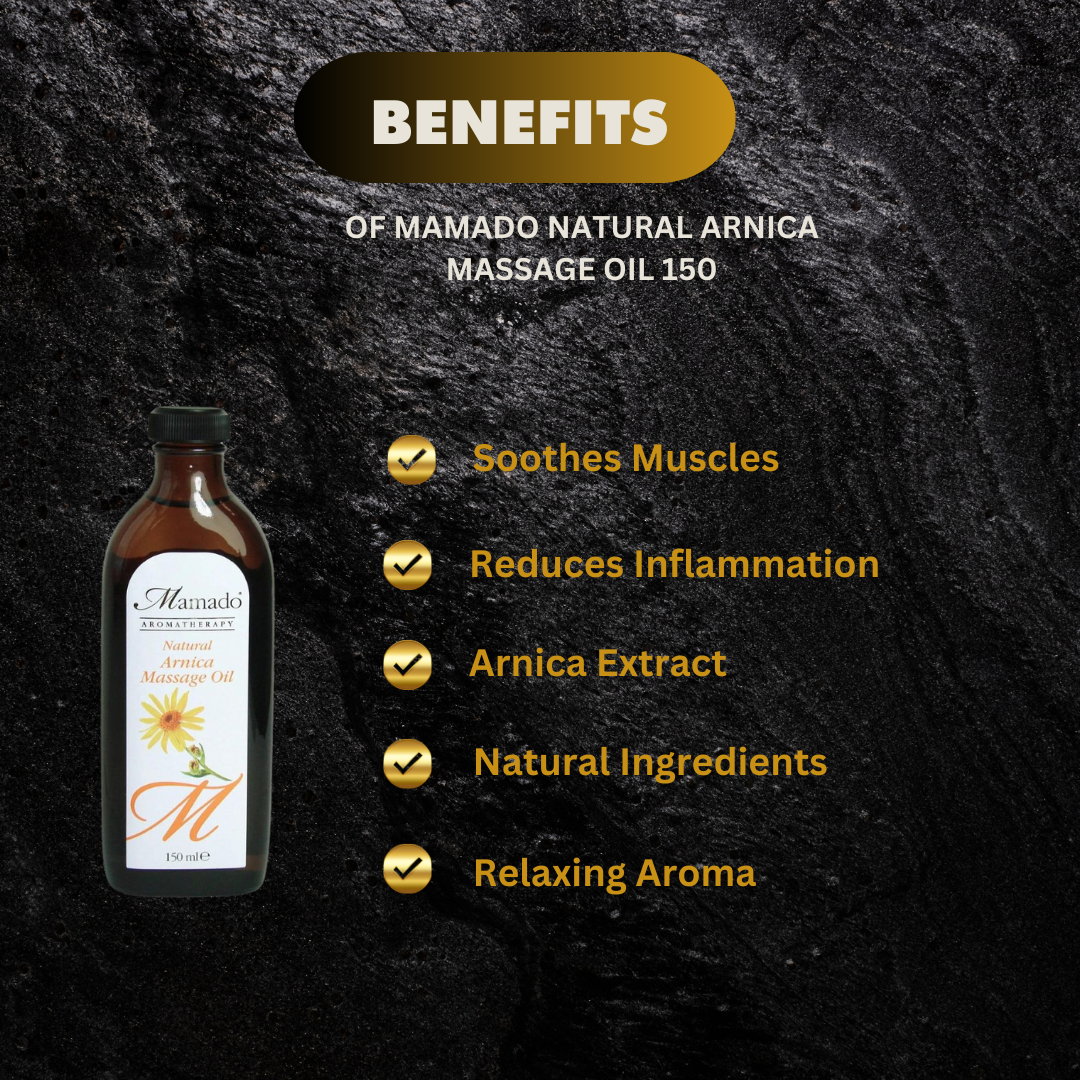 Mamado Natural Arnica Massage Oil 150Ml Clearance - Premium Beauty Product