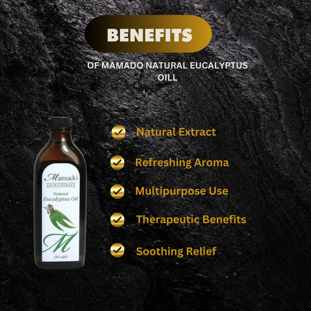 Mamado Natural Eucalyptus Oil 150Ml - Premium Beauty Product