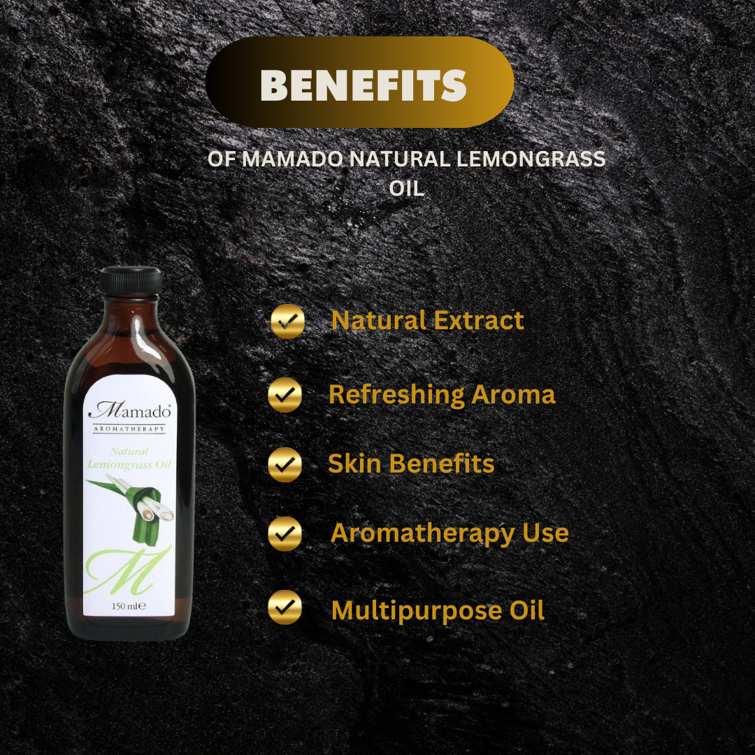 Mamado Natural Lemongrass Oil 150Ml Clearance - Premium Beauty Product