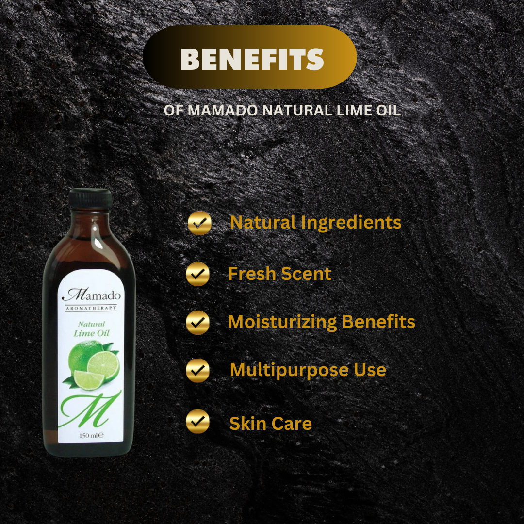 Mamado Natural Lime Oil 150Ml Clearance - Premium Beauty Product