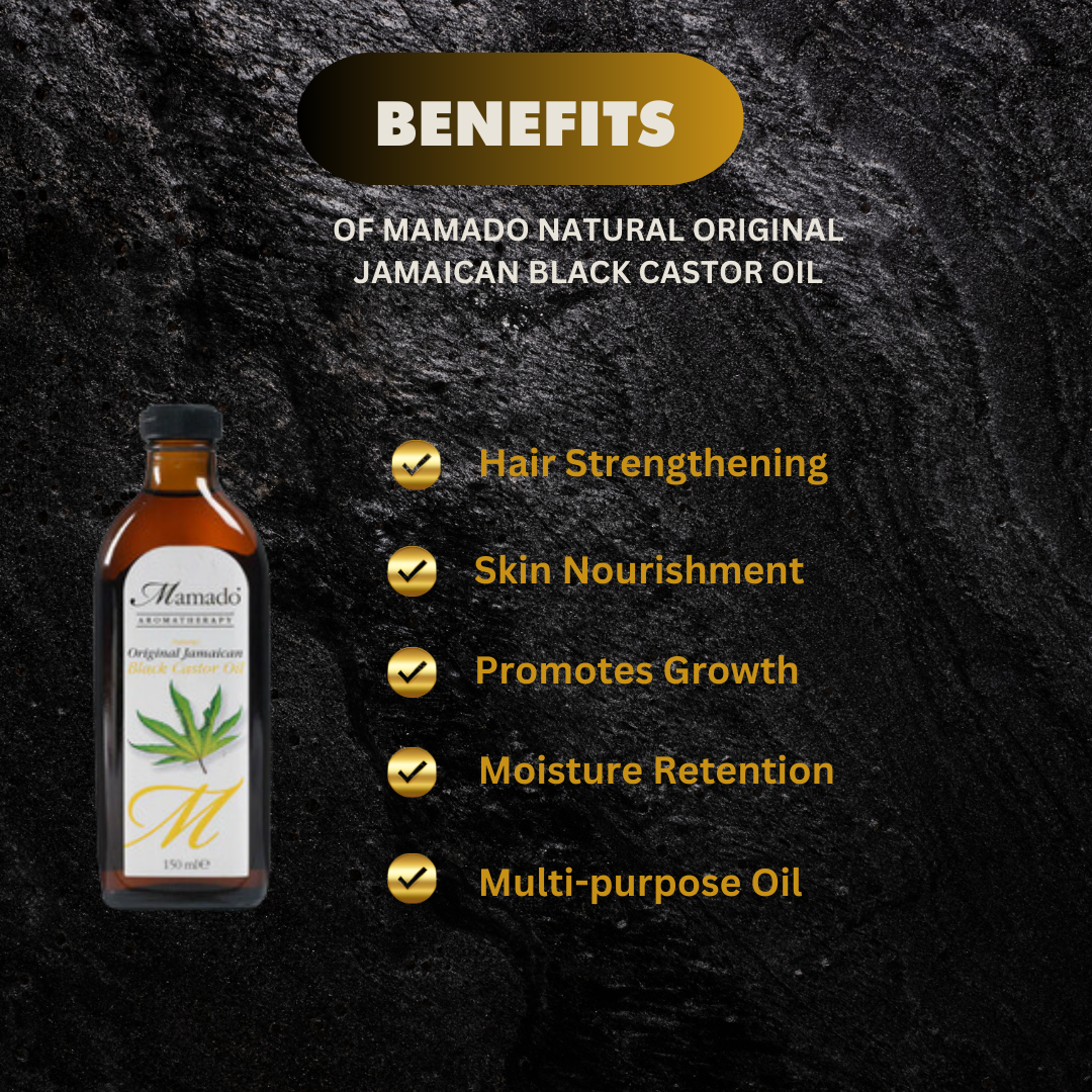 Mamado Natural Original Jamaican Black Castor Oil 150 Ml Cle - Premium Beauty Product