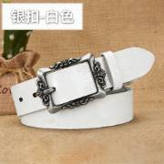 Cross-border European and American Women's Retro Belt Embossed Pattern Pin Buckle Belt Women's Ins Style All-match Simple Casual Pants Belt