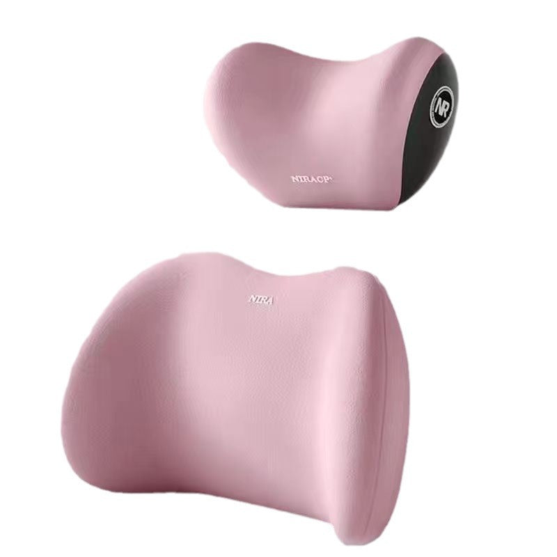 Car lumbar headrest car pillow neck pillow seat cushion memory cotton car driver's seat lumbar cushion lumbar support
