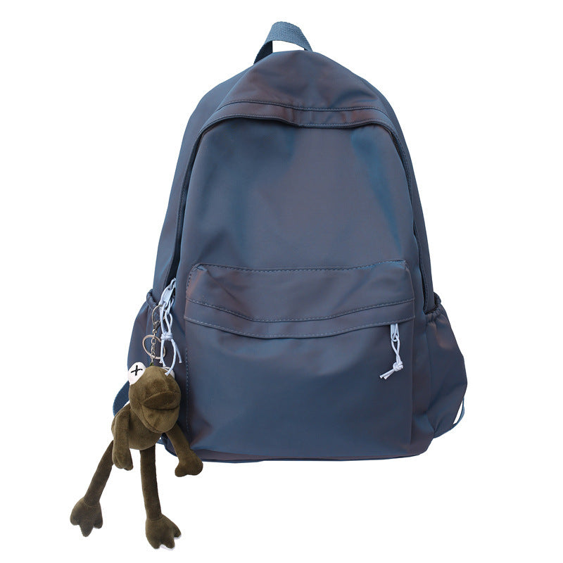 Large Backpack Universal Trendy Cool Backpack Men's Korean Style Simple Campus Computer Schoolbag College Students' Leisure Travel Bag
