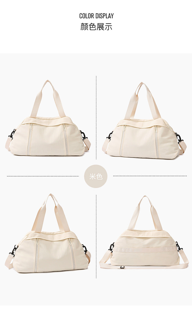 Large-Capacity Cross-Border Dry and Wet Separation Handbag Women's Lightweight Casual Travel Bag Sports Versatile Yoga Bag Shoulder Bag