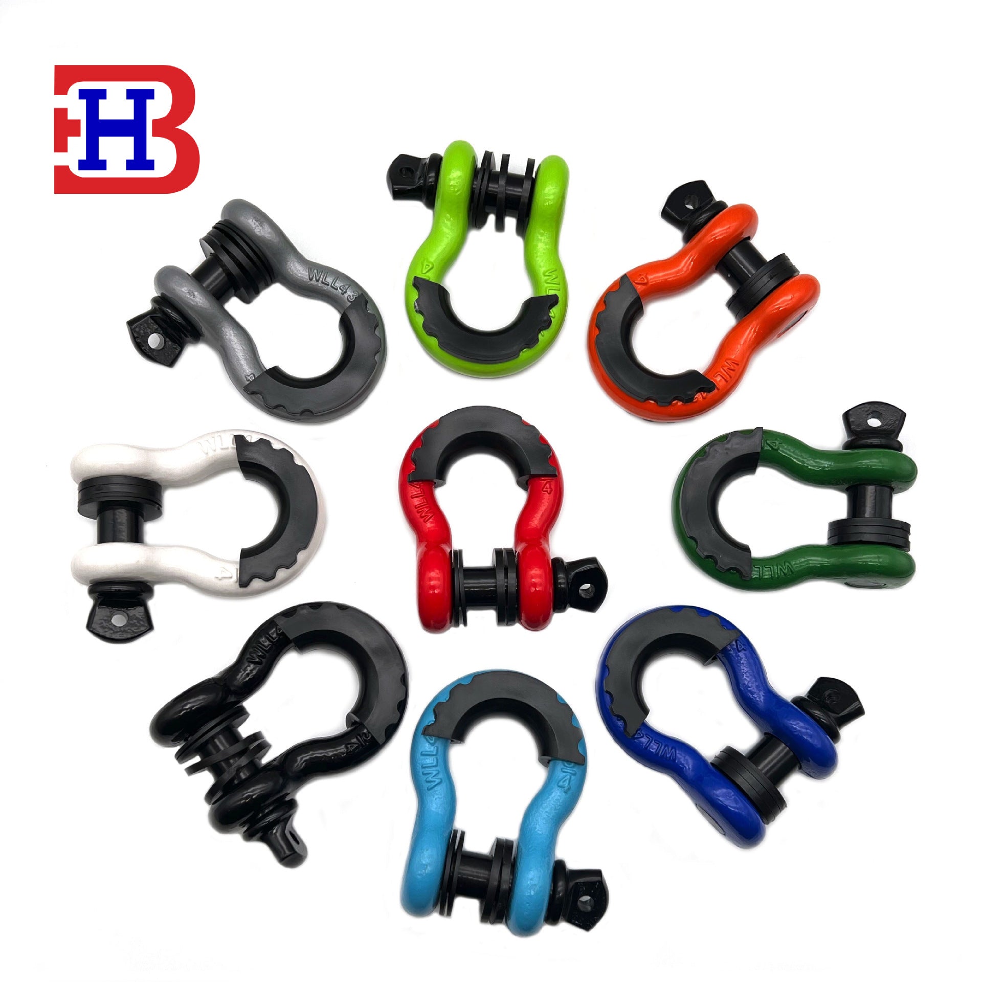 4.75 Ton Off-road Vehicle Trailer Hook Trailer with Rescue Shackle G209 American Forged Bow 3/4 Trailer Shackle