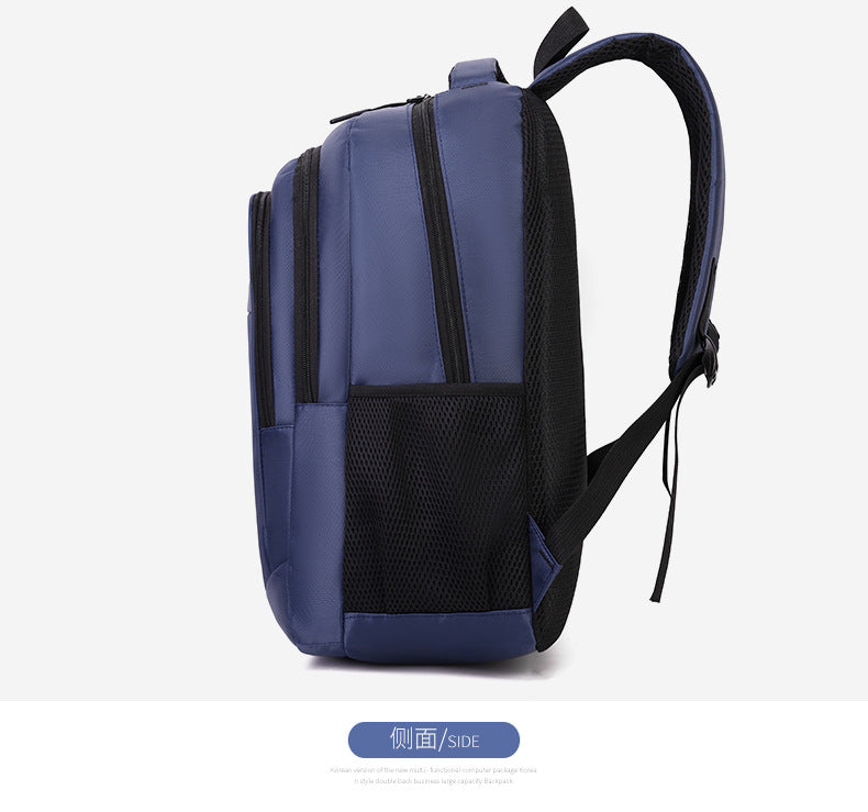 Cross-Border Printable Logo Backpack, Simple Ultra-Filtration Large-Capacity Men's Backpack, Multi-Compartment Commuter College Student Bag