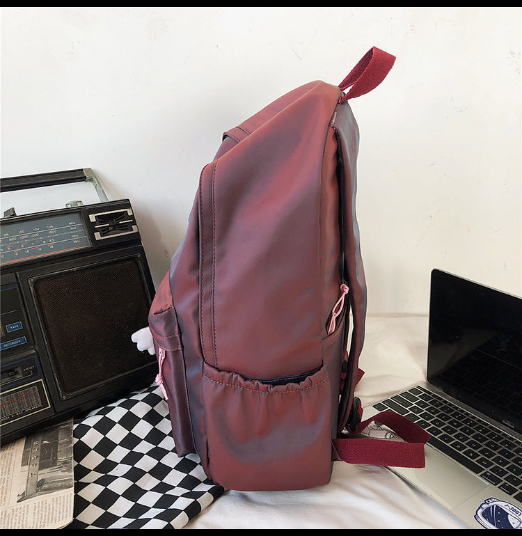 Large Backpack Universal Trendy Cool Backpack Men's Korean Style Simple Campus Computer Schoolbag College Students' Leisure Travel Bag