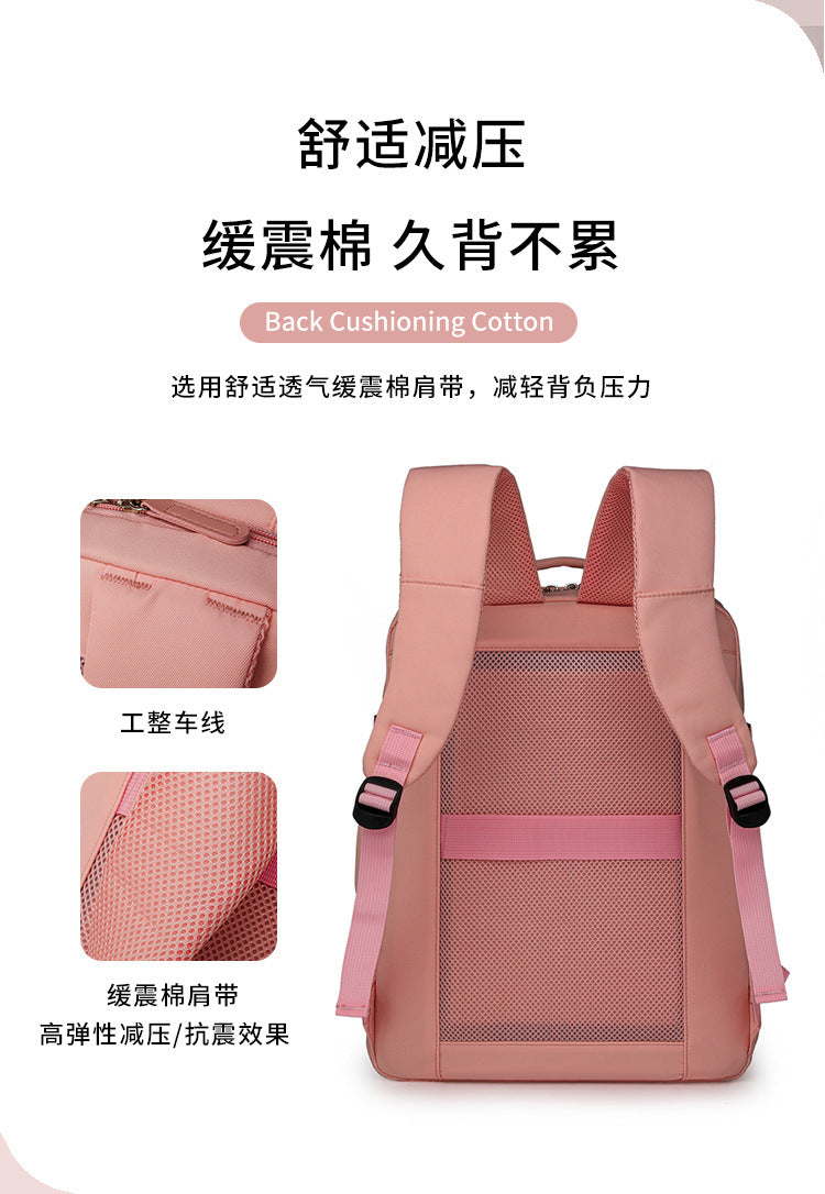 Backpack, Large-Capacity School Bag, College Girl's Computer Bag, Oxford Cloth Backpack, Multi-Functional Backpack