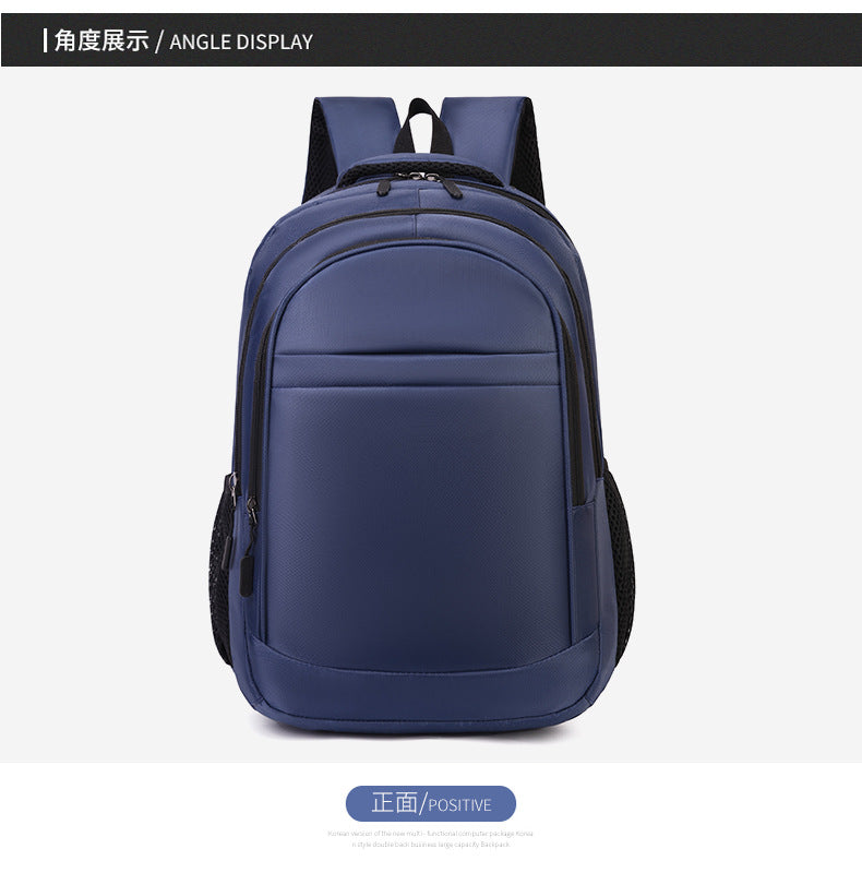 Cross-Border Printable Logo Backpack, Simple Ultra-Filtration Large-Capacity Men's Backpack, Multi-Compartment Commuter College Student Bag