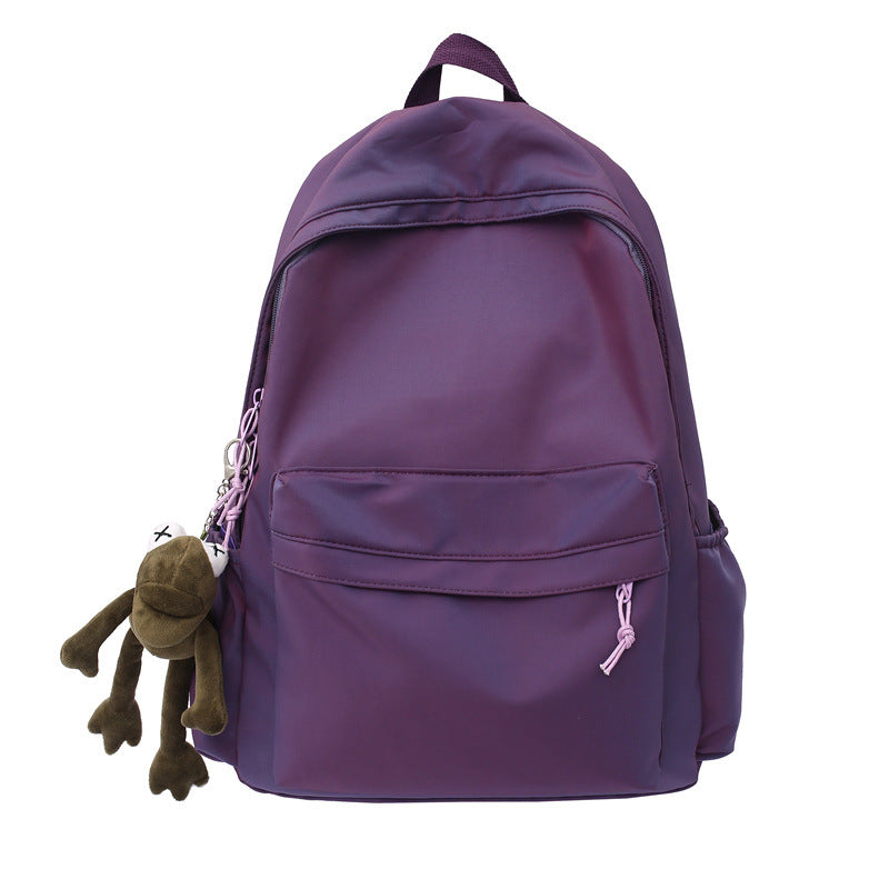 Large Backpack Universal Trendy Cool Backpack Men's Korean Style Simple Campus Computer Schoolbag College Students' Leisure Travel Bag