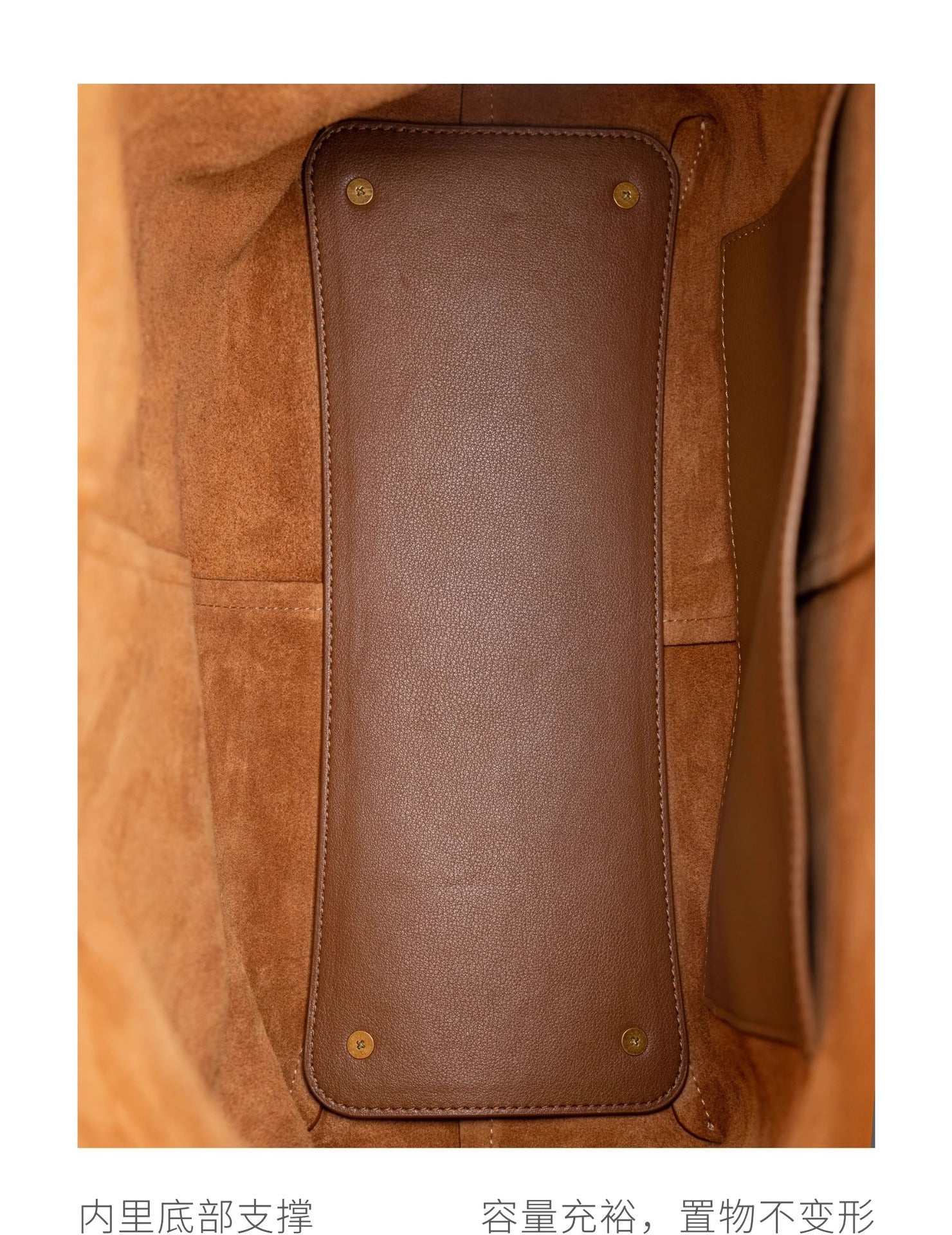 In-Stock Songshanxia Suede Ear-Hanging Tote Bag, Large Capacity Bucket Bag, Versatile for Commuting, Single Shoulder Crossbody Bag for Women