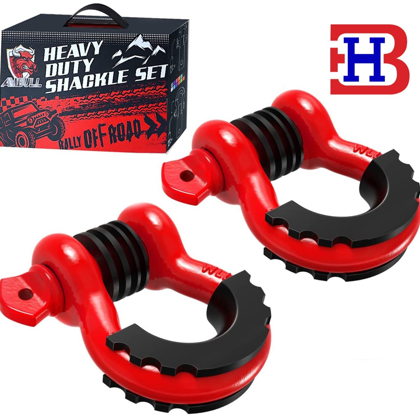 4.75 Ton Off-road Vehicle Trailer Hook Trailer with Rescue Shackle G209 American Forged Bow 3/4 Trailer Shackle