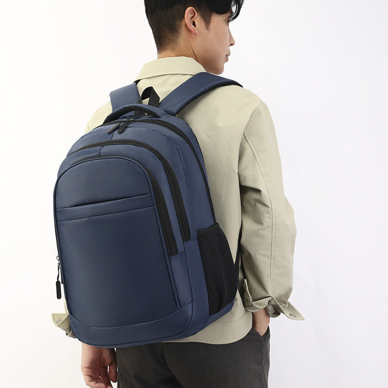 Cross-Border Printable Logo Backpack, Simple Ultra-Filtration Large-Capacity Men's Backpack, Multi-Compartment Commuter College Student Bag