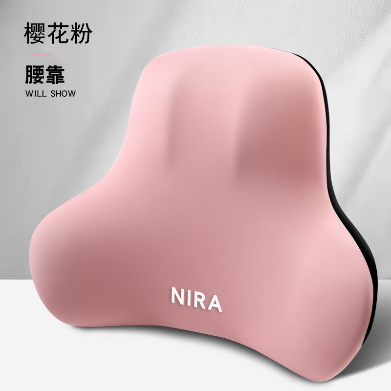 Car Neck Pillow, Headrest, Car Memory Foam Lumbar Support, Enlarged and Thickened Lumbar Support, Seat Lumbar Back Cushion, Pillow Set