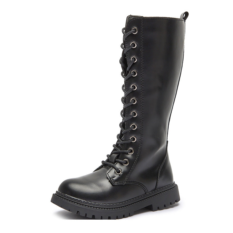 Girls' Boots, No More Than Knee-High, Autumn and Winter High Boots, Catwalk Performance Boots, Kidsren's Fashion Princess High Boots, Simple