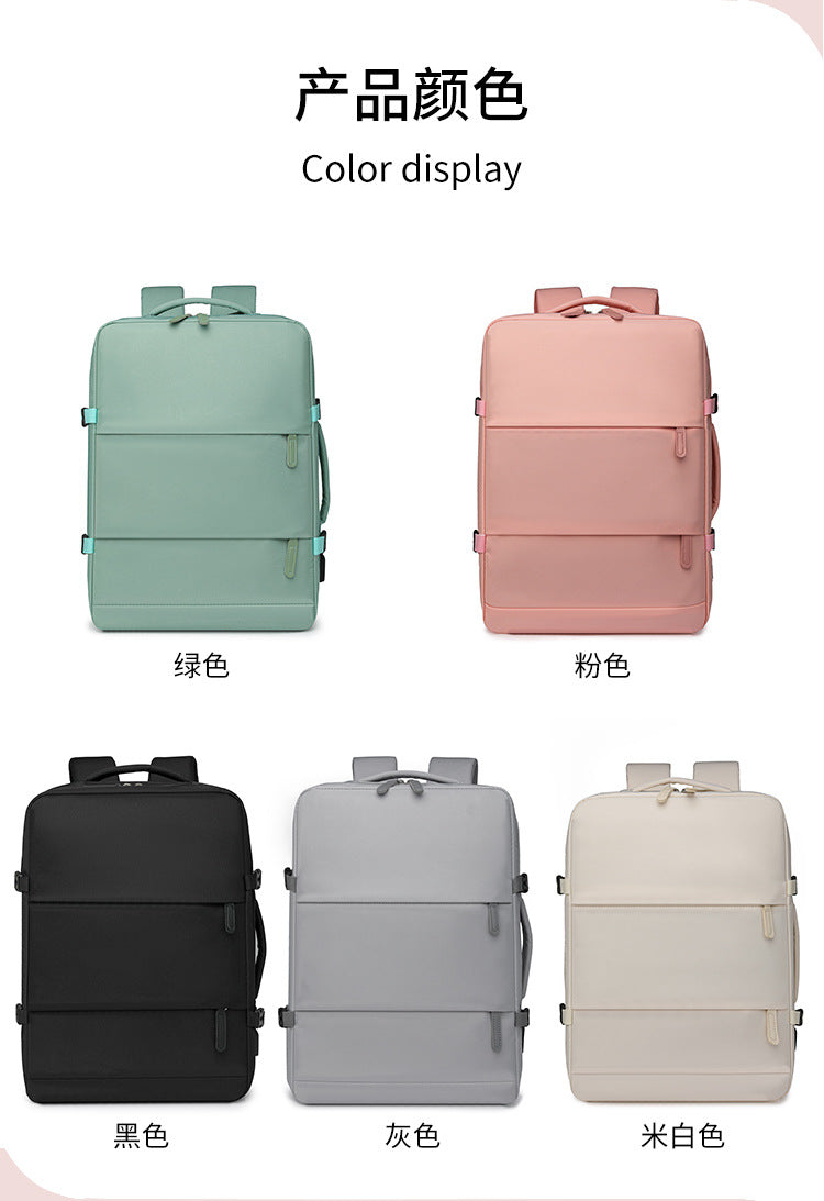 Backpack, Large-Capacity School Bag, College Girl's Computer Bag, Oxford Cloth Backpack, Multi-Functional Backpack