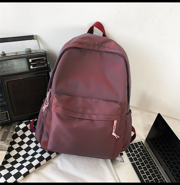 Large Backpack Universal Trendy Cool Backpack Men's Korean Style Simple Campus Computer Schoolbag College Students' Leisure Travel Bag