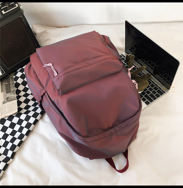 Large Backpack Universal Trendy Cool Backpack Men's Korean Style Simple Campus Computer Schoolbag College Students' Leisure Travel Bag