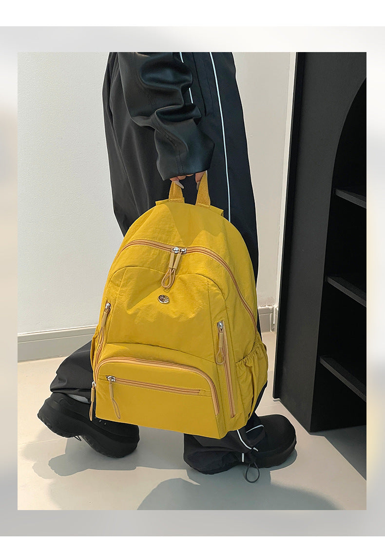 Lightweight Water-Repellent Nylon Cloth Large-Capacity Puff Series Simple Commuter Cross-Border Women's Backpack Casual and Fashionable