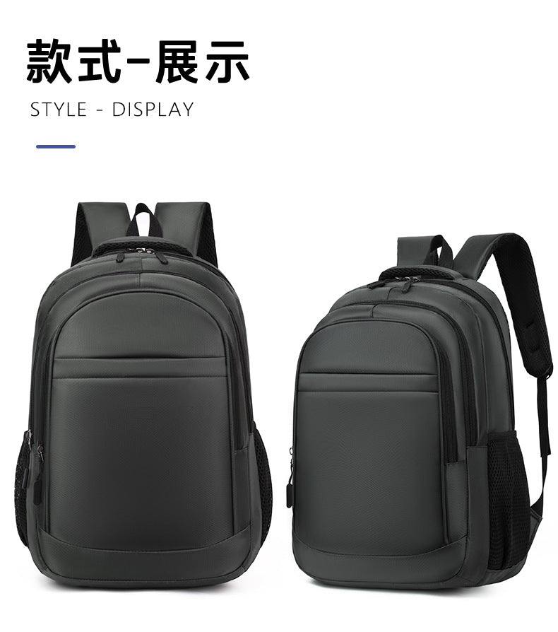 Cross-Border Printable Logo Backpack, Simple Ultra-Filtration Large-Capacity Men's Backpack, Multi-Compartment Commuter College Student Bag