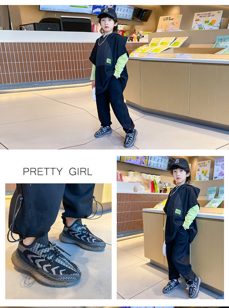 Children's Coconut Shoes 2025 Autumn Styles Boys Sneakers Breathable Mesh Shoes Fly Weaving Girls Casual Shoes Soft Sole baby