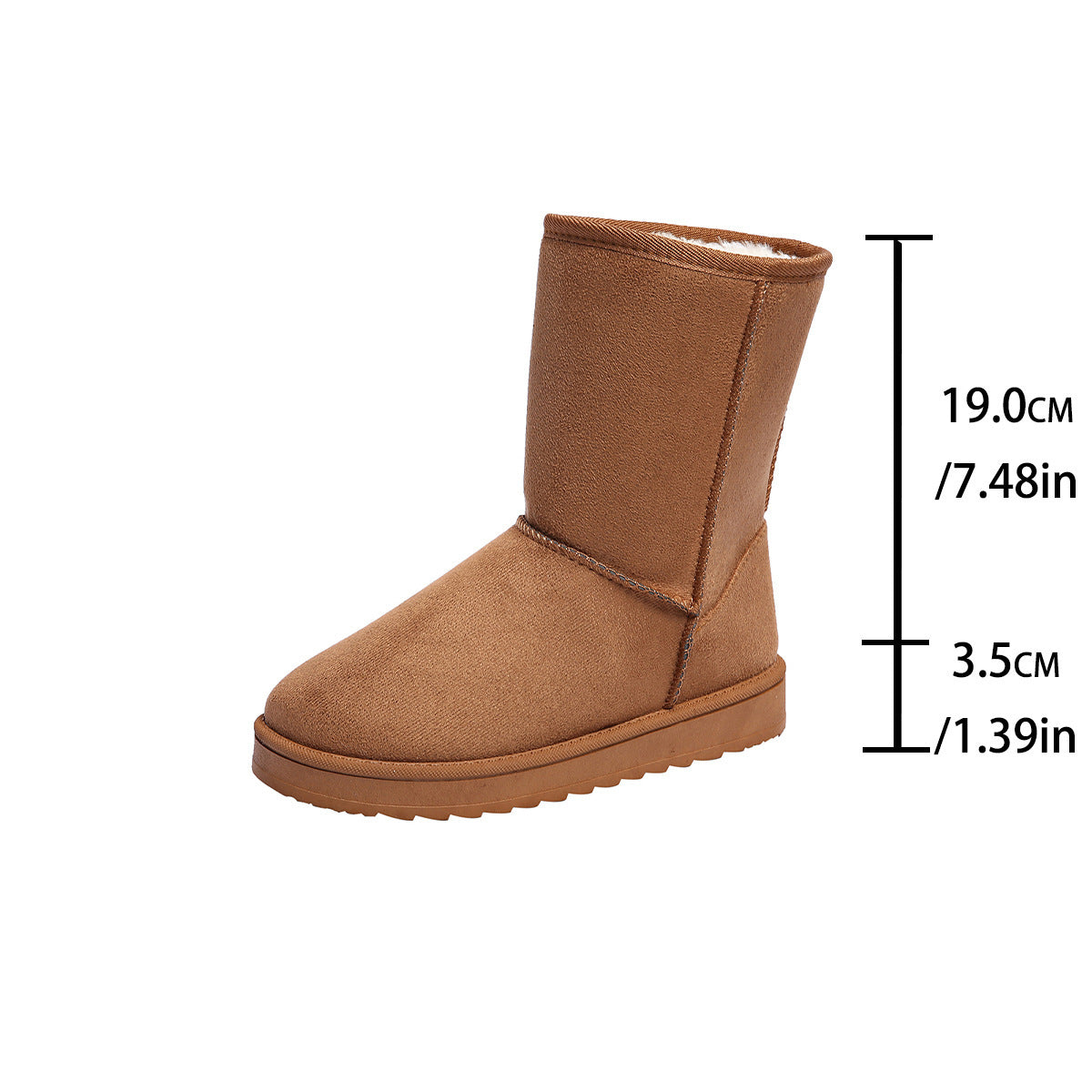 Foreign Trade Cross-Border Snow Boots for Women 2025 Winter New Women's Shoes Fleece-Lined Thickeneded Warm Cotton Shoes for Women Autumn and Winter Cotton Boots for Women