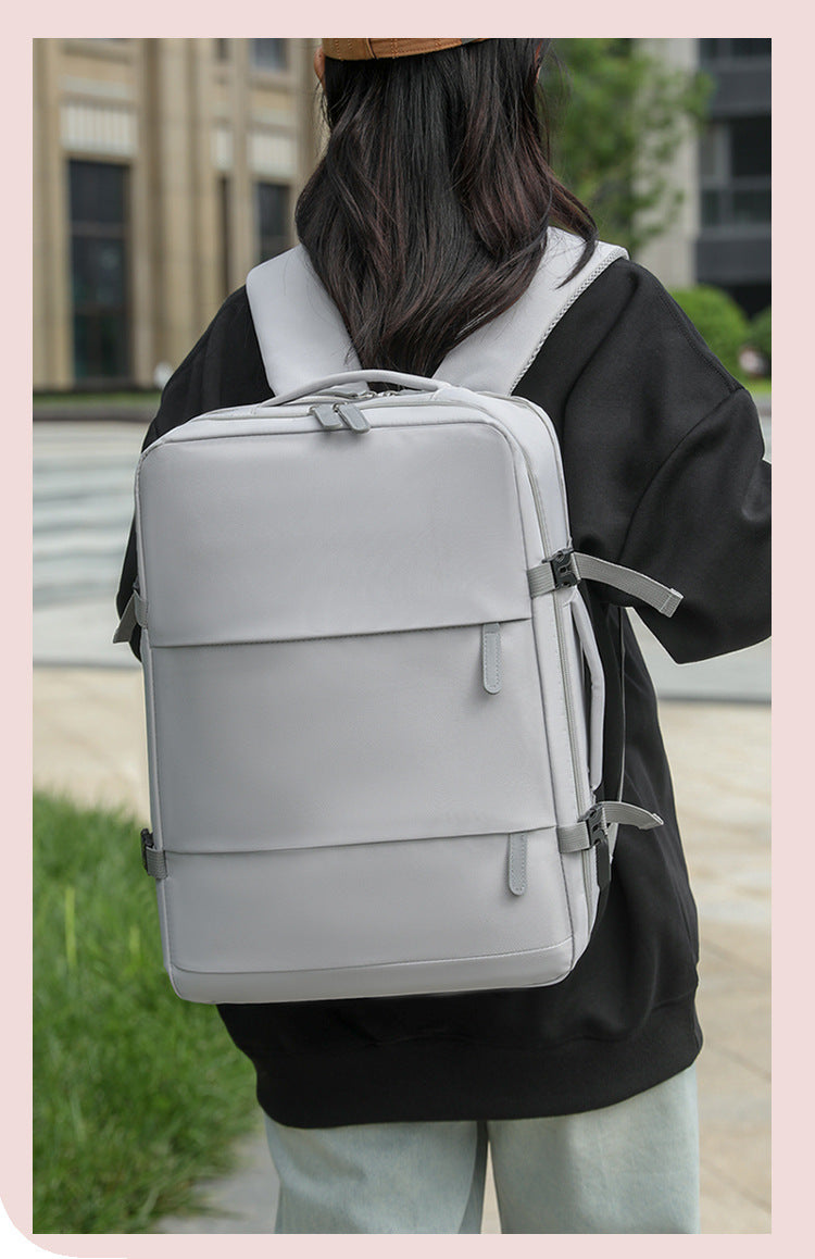 Backpack, Large-Capacity School Bag, College Girl's Computer Bag, Oxford Cloth Backpack, Multi-Functional Backpack