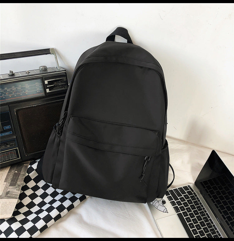 Large Backpack Universal Trendy Cool Backpack Men's Korean Style Simple Campus Computer Schoolbag College Students' Leisure Travel Bag