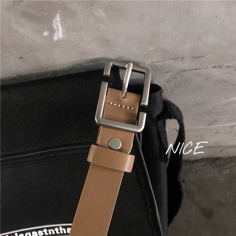 Internet Popular Casual Trousers Thin Belt Men's Korean Style Young Men's PU Leather Small Belt ns Style All-match Belt Decoration