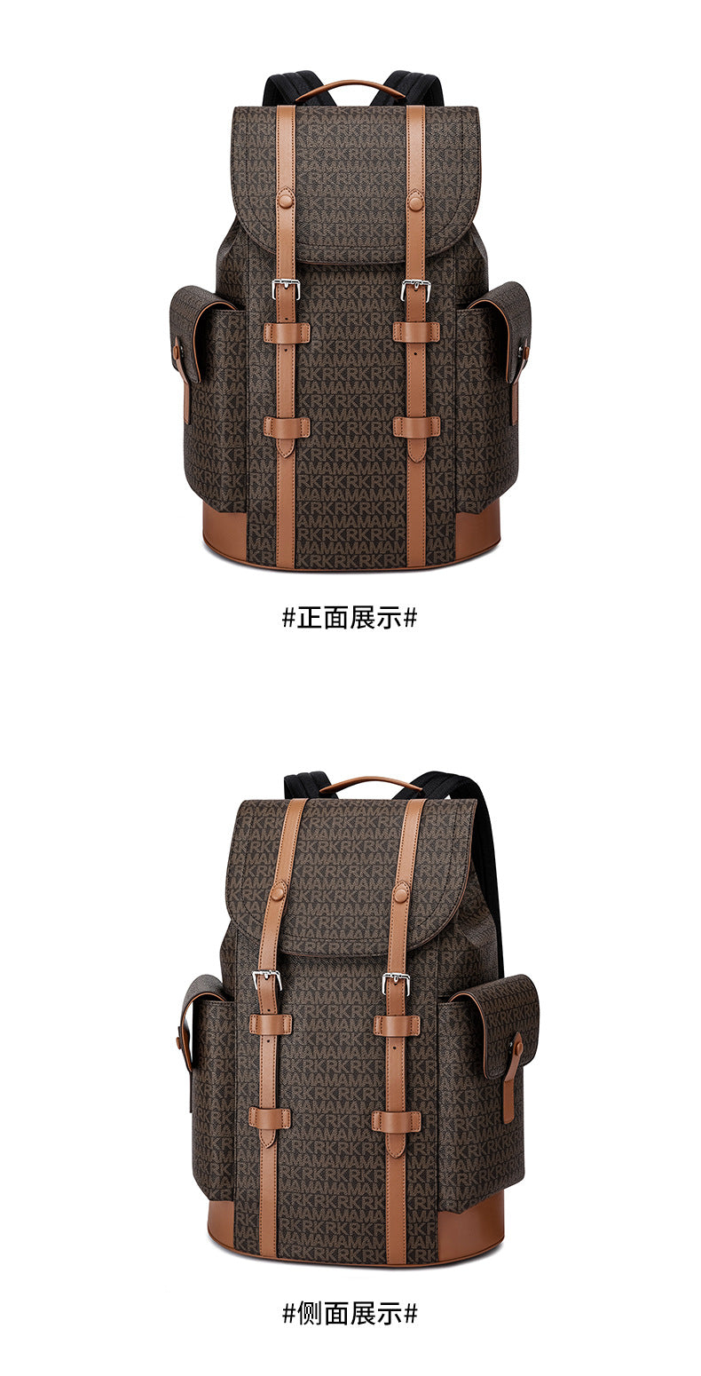 Mark Huafei Brand Backpack Business Casual Large-Capacity Bag Waterproof Multi-Functional High-End Men's Backpack
